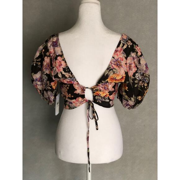 GUESS Cassandra Top Women's Size Small Puff Sleeve NEW - Picture 5 of 9